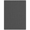 vidaXL Felpudo Negro 80 x 120 cm Polipropileno