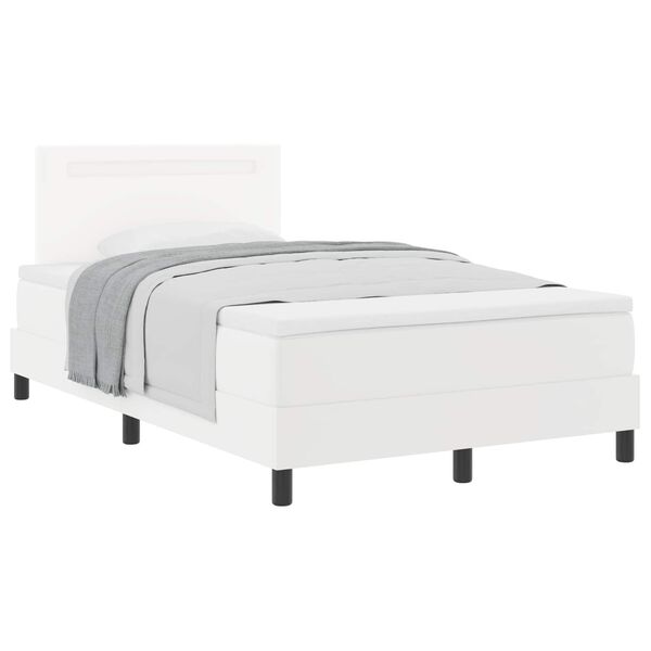 vidaXL Cama tipo Box Spring con colch&oacute;n 120 x 190 cm Cuero sint&eacute;tico