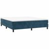 vidaXL Cama box spring con colch&oacute;n terciopelo azul oscuro 180x200 cm