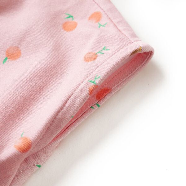 Vestido infantil con cordón naranja claro 128