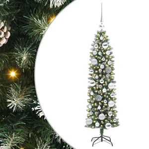 vidaXL &Aacute;rbol Navide&ntilde;o Artificial Delgado con 150 LED Verde y 120 cm