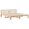 vidaXL Estructura de cama Natural 180 x 200 cm Madera de pino macizo