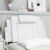 vidaXL Cabecero de cama acolchado Viana cuero sint&eacute;tico blanco 80 cm