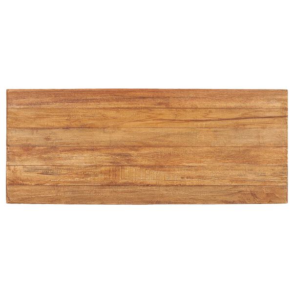 vidaXL Mesa de centro madera reciclada mixta y teca 100x40x47,5 cm