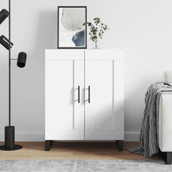 vidaXL Aparador de madera de ingenier&iacute;a blanco 69,5x34x90 cm