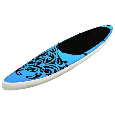 vidaXL Juego de tabla de paddle surf hinchable azul 305x76x15 cm