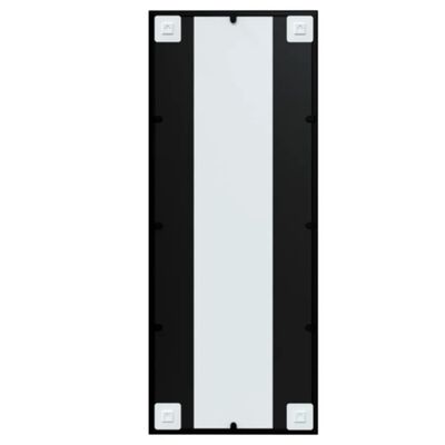 vidaXL Espejo de pared metal negro 100x40 cm