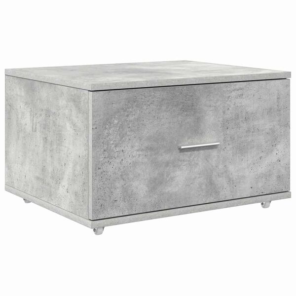 vidaXL Gabinete con cajones con rueda Gris 55 x 45 x 33.5 cm