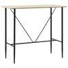 vidaXL Mesa alta de cocina MDF color roble 120x60x110 cm