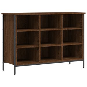 vidaXL Zapatero madera de ingenier&iacute;a marr&oacute;n roble 100x35x70 cm