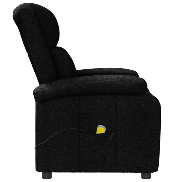 vidaXL Sill&oacute;n orejero de masaje de tela negro