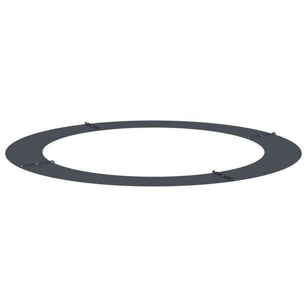 vidaXL adecuado para Anillos de &Aacute;rbol Plano 5 pcs Antracita &Oslash;90 / 120 cm