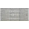 vidaXL Tableros de clavijas para pared 3 unidades acero 40x58 cm