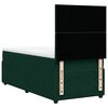 vidaXL Cama box spring con colch&oacute;n terciopelo verde oscuro 100x200 cm