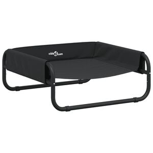vidaXL Cama elevada para perros tela oxford y acero gris antracita