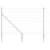 vidaXL Valla de alambre soldado con picos 50 x 1,5 m Acero Galvanizado