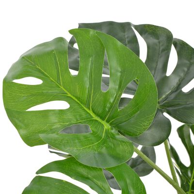 vidaXL Planta artificial monstera con maceta 100 cm verde