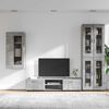 vidaXL Conjunto de mueble de TV con caj&oacute;n FLORIN Gris Concreto