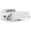 vidaXL Estructura de cama sin colch&oacute;n madera de pino blanca 120x200 cm