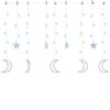 vidaXL Luces estrella y luna 138 LEDs blanco fr&iacute;o con control remoto
