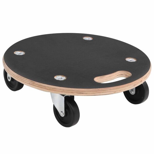 vidaXL Carro de Transporte 6 pcs Gris Madera contrachapada