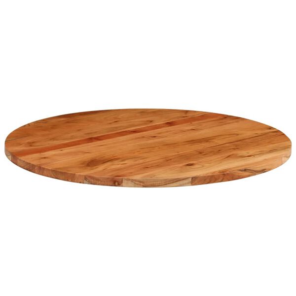 vidaXL Tablero de mesa redondo madera maciza de acacia &Oslash;80x2,5 cm