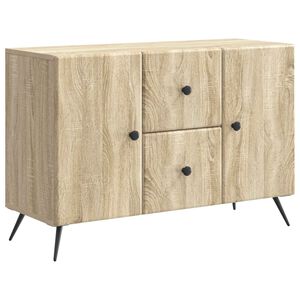 vidaXL Aparador Roble Sonoma 89 x 34,5 x 60 cm Madera de Ingenier&iacute;a