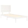vidaXL Estructura de cama sin colch&oacute;n madera de pino blanca 90x200 cm