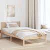 vidaXL Estructura de cama Natural 90 x 200 cm Madera de pino macizo