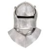 vidaXL R&eacute;plica de casco de caballero medieval antiguo LARP acero plata