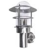 vidaXL L&aacute;mpara de pared de exterior de acero inoxidable