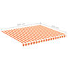 vidaXL Tela de repuesto para toldo amarillo y naranja 4x3,5 m