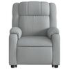 vidaXL Sillón reclinable elevable de tela gris claro