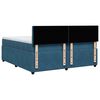 vidaXL Cama box spring con colch&oacute;n terciopelo azul 200x200 cm