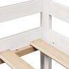 vidaXL Sofá cama con cajones madera maciza de pino blanca 80x200 cm