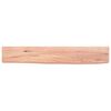vidaXL Estante de pared madera de roble tratada marr&oacute;n claro 60x10x4cm