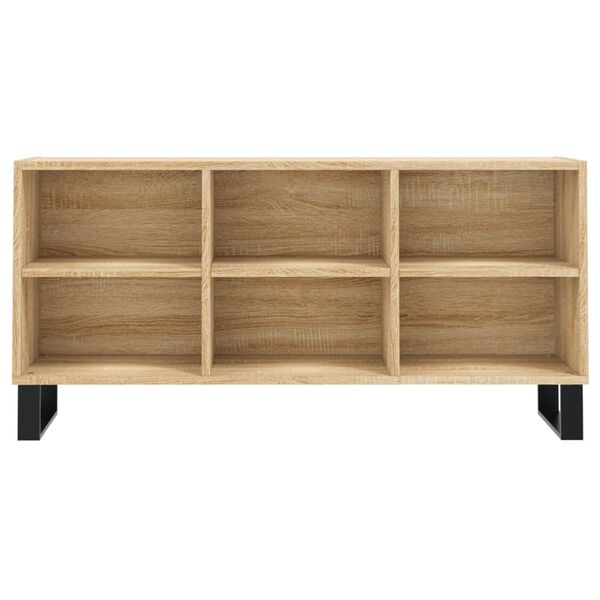 vidaXL Mueble de TV madera de ingeniería roble Sonoma 103,5x30x50 cm