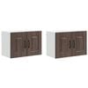 vidaXL Panel de lavaplatos Kalmar 2 uds. Roble Marr&oacute;n