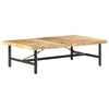 vidaXL Mesa de centro de madera maciza de mango 142x90x42 cm