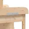 vidaXL Mesa para macetas con armario madera de abeto 110,5x45x124,5 cm