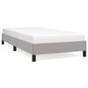 vidaXL Estructura de cama sin colch&oacute;n tela gris claro 90x200 cm