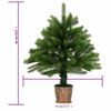vidaXL &Aacute;rbol de Navidad artificial con luces y bolas verde 65 cm
