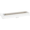 vidaXL Estantes de pared Loggia 2 uds roble y blanco MDF 60x15x4 cm