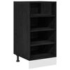vidaXL Gabinete Base de Cocina Roble negro 40 x 44,5 x 81,5 cm