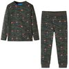 vidaXL Pijama infantil de manga larga caqui 104