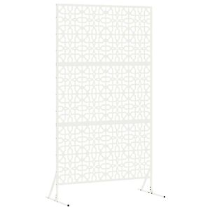 vidaXL Pantalla de Privacidad 100 x 50 x 180 cm Acero Blanco