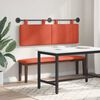 vidaXL Cabecera Colgante Rojo Naranja 150 x 55 x 5 cm Tela de Pana