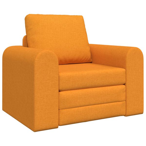 vidaXL Sof&aacute; cama Amarillo oscuro 98 x 71 x 83 cm tela