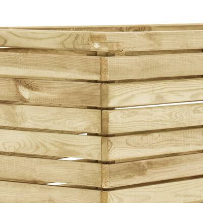 vidaXL Arriate de madera de pino impregnada 100x50x50 cm