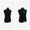 vidaXL Forma de vestido ajustable femenina Negro 37.5-45.5 pulgadas